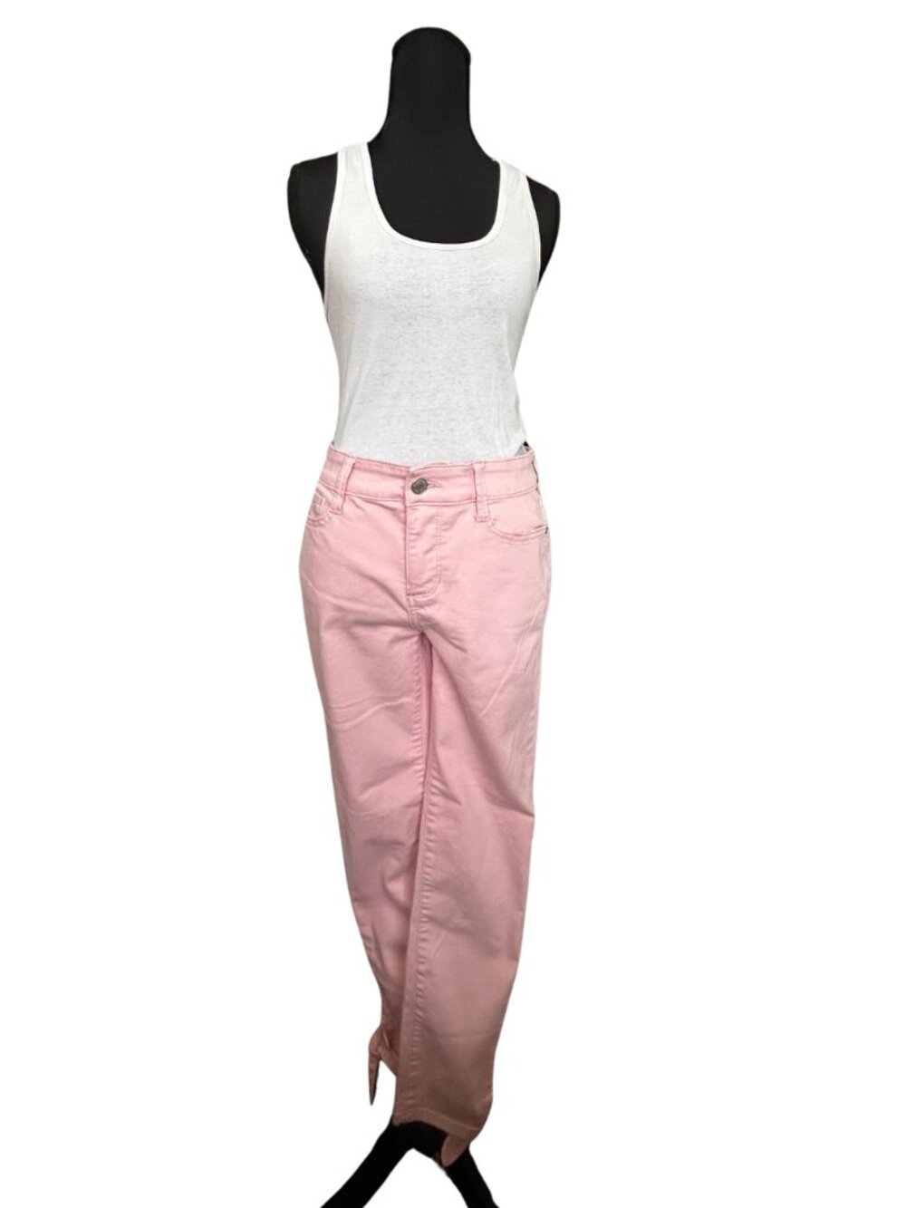 St. John's Bay Women's Pink Straight Leg Jeans